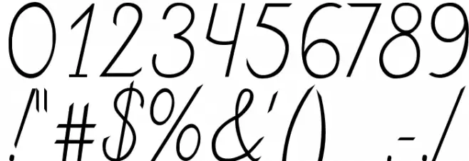 Fely Schriftart Anderer Schreiben