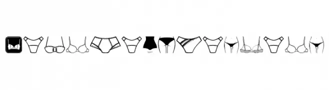 Female Underwear  les polices de caractères gratuit tlcharger