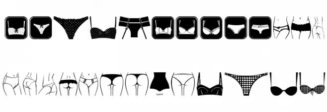 Female Underwear Polices MAJUSCULES