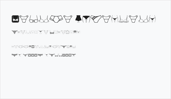 Female Underwear Business Card