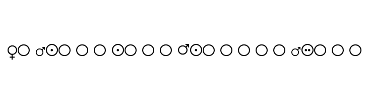 Female-and-Male-Symbols  フリーフォントのダウンロード