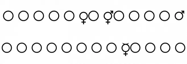 Female-and-Male-Symbols Polices MAJUSCULES