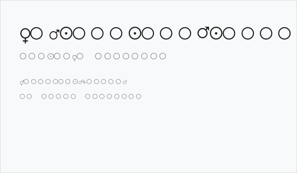 Female-and-Male-Symbols Business Card