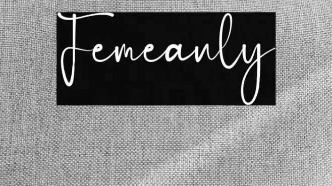 Femeanly Font examples