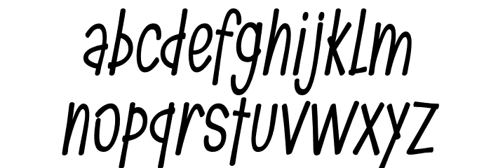 FemilaAuthenty-Italic Font LOWERCASE