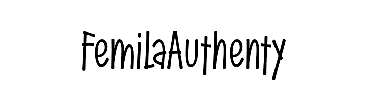 FemilaAuthenty  フリーフォントのダウンロード