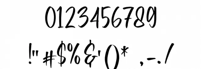 Femina Regular Font OTHER CHARS