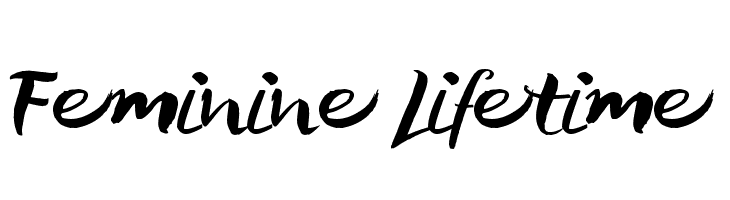 Feminine Lifetime Font
