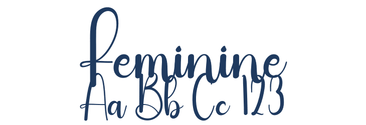 Feminine Font Preview