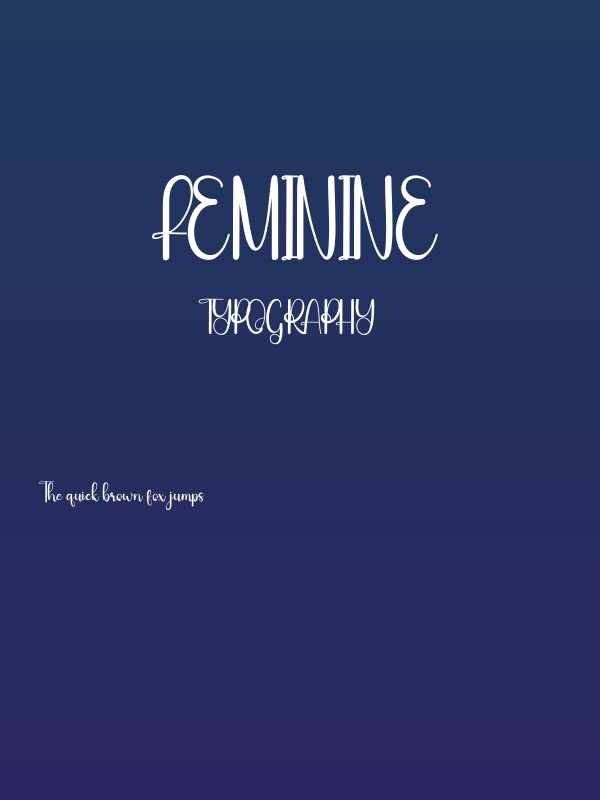 Feminine Poster