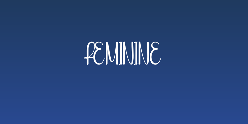 Feminine Social Header