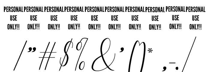 Femme Elegante Font OTHER CHARS
