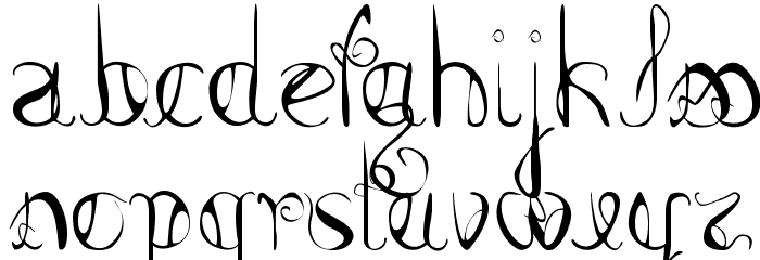 Femme Fatal Font LOWERCASE