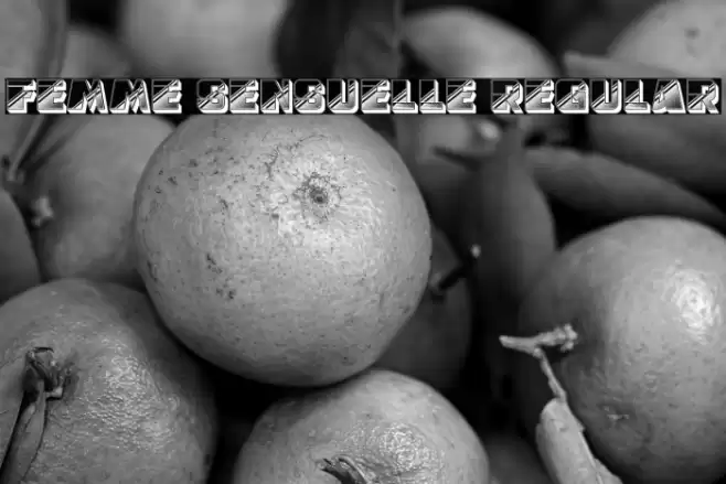 Femme Sensuelle Regular Font examples