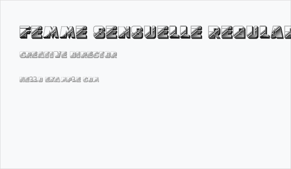 Femme Sensuelle Regular Business Card