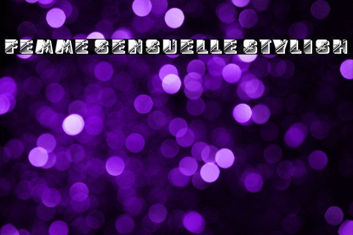 Femme Sensuelle Stylish Example 2