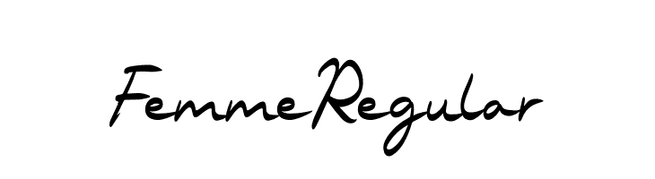 FemmeRegular  Frei Schriftart Herunterladen