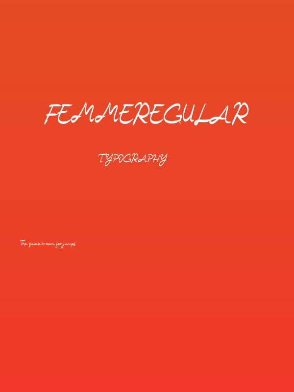 FemmeRegular Poster