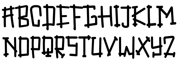 Fence Of Love Font LOWERCASE