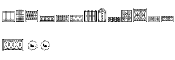 Fenced In LT Font LOWERCASE