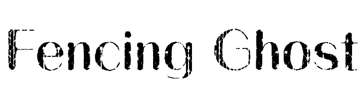 Fencing Ghost  フリーフォントのダウンロード