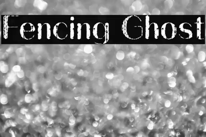 Fencing Ghost Font examples