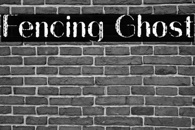 Fencing Ghost Font examples