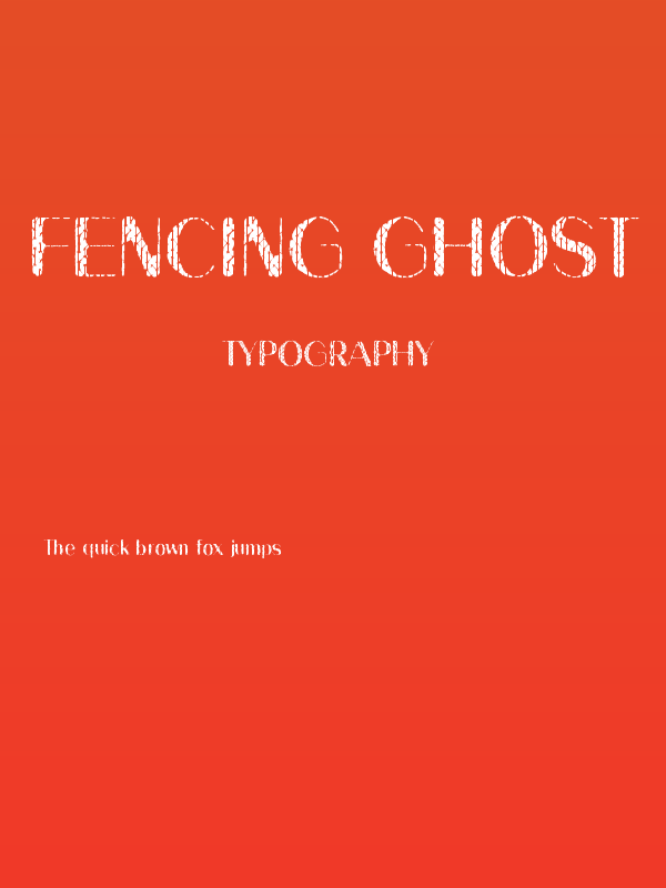 Fencing Ghost Poster