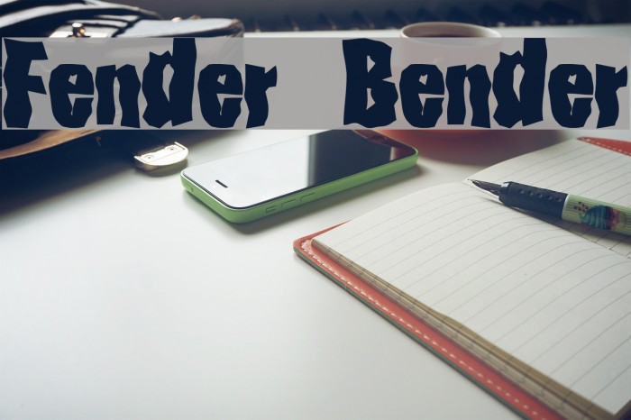 Fender Bender Font examples