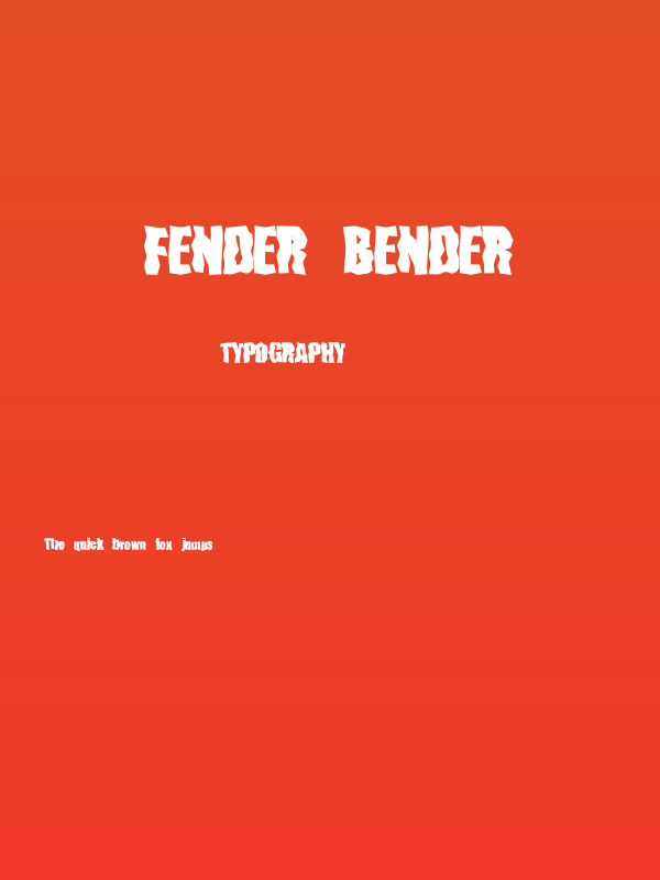 Fender Bender Poster