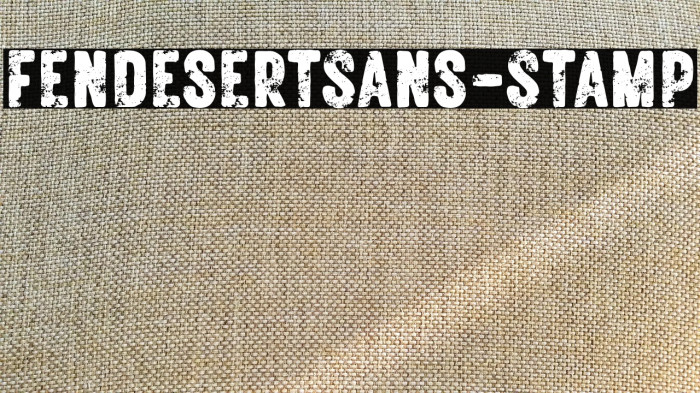 FendesertSans-Stamp Example 1