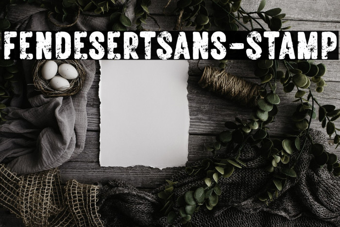 FendesertSans-Stamp Example 2