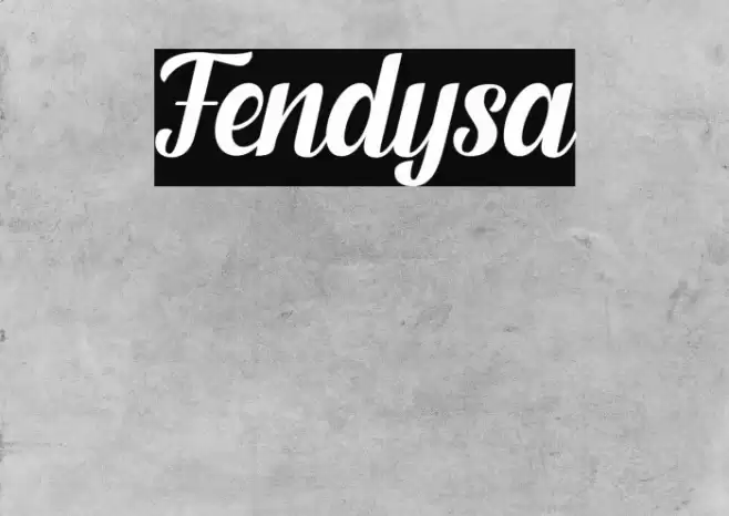 Fendysa Font examples
