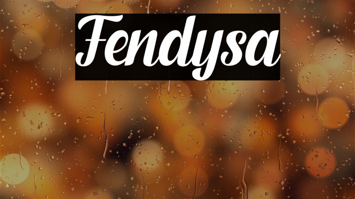 Fendysa Example 2