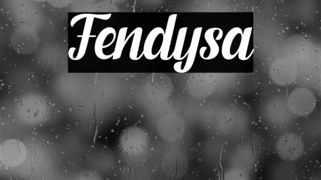 Fendysa Font examples