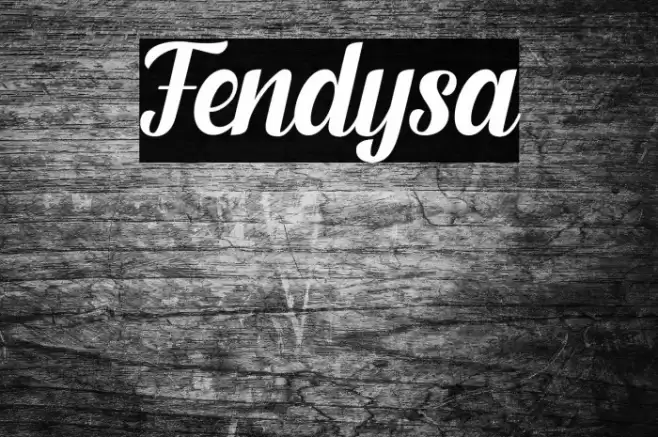 Fendysa Font examples
