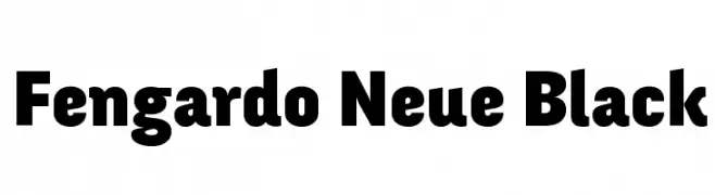 Fengardo Neue Black  Frei Schriftart Herunterladen