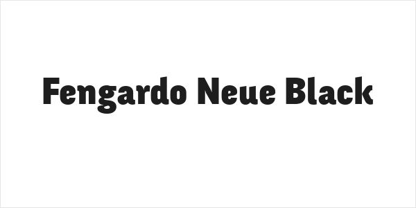 Fengardo Neue Black Logo