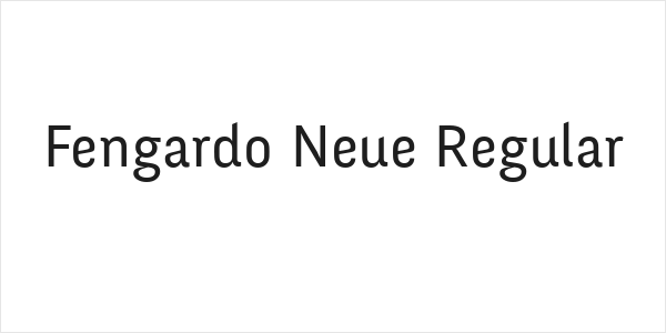 Fengardo Neue Regular Logo