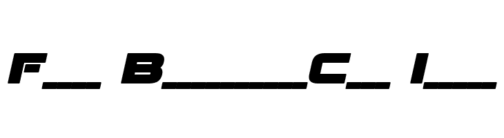 Fenix BlackletterCaps Italic Font