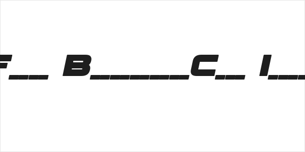 Fenix BlackletterCaps Italic Logo