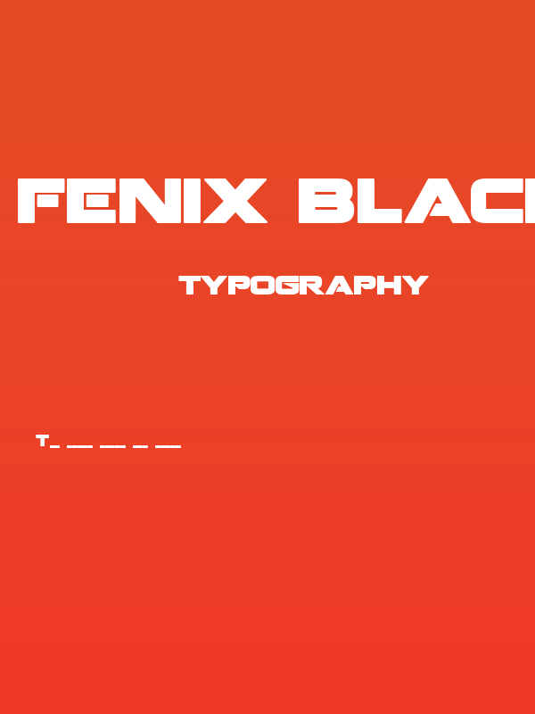 Fenix BlackletterCaps Poster