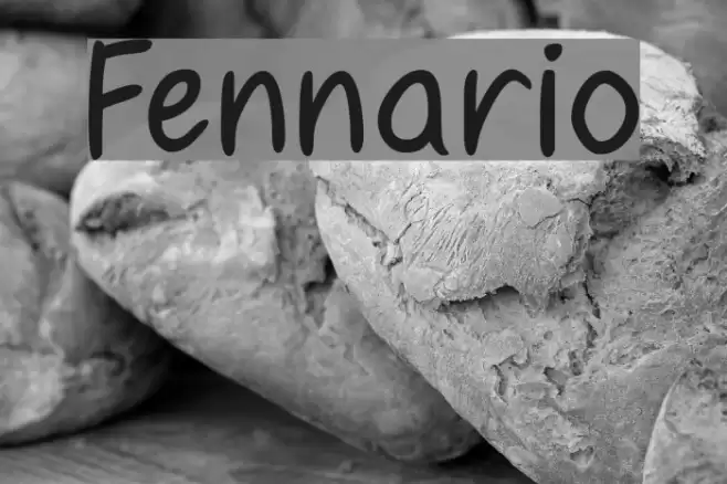 Fennario Font examples