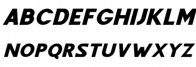 Fenord Free Italic Polices MAJUSCULES