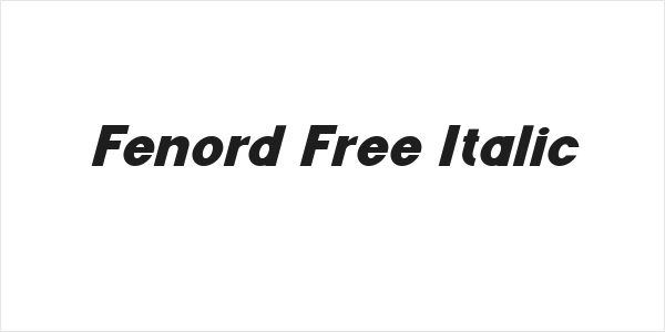 Fenord Free Italic Logo