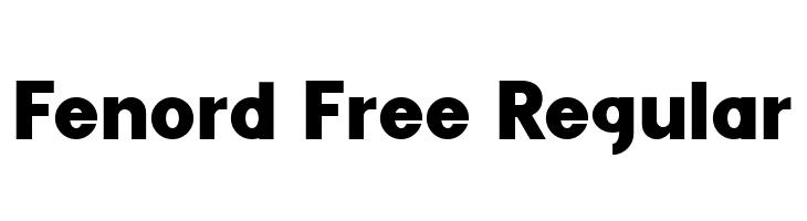 Fenord Free Regular  Frei Schriftart Herunterladen