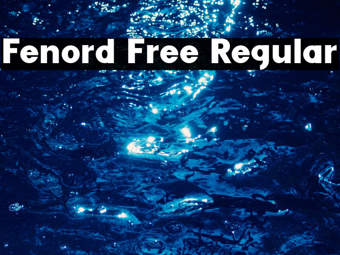 Fenord Free Regular Example 1