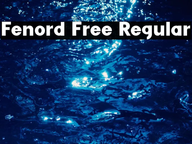 Fenord Free Regular Example 1