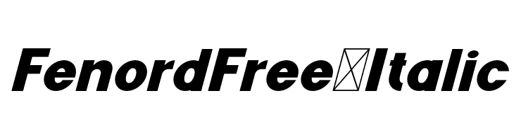 FenordFree-Italic  免费字体下载