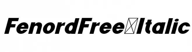 FenordFree-Italic  Free Fonts Download
